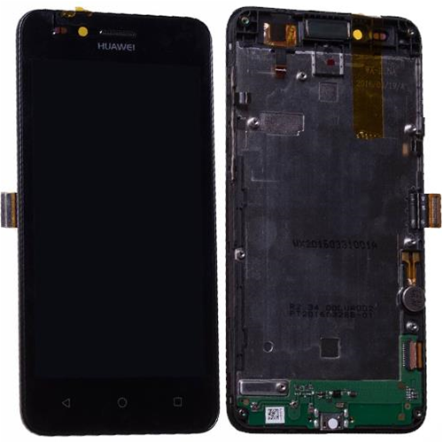 Display completo (touch+LCD) nero (4G) con frame senza batteria - SERVICE PACK