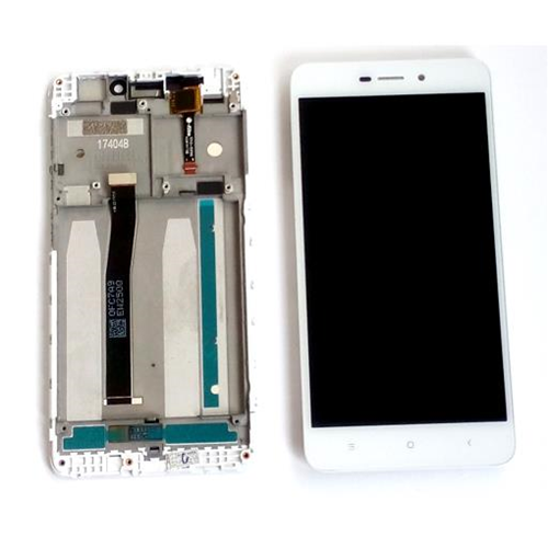 Display completo (touch+LCD) bianco con frame SERVICE PACK