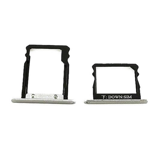 Porta Sim e Porta Memory card Argento per Bianco, 2 pz