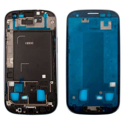 Frame blu completo di cornice e supporto touch screen e display.