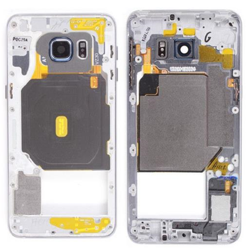 Middle frame con tasti, altoparlante, jack audio, vetrino camera e NFC silver