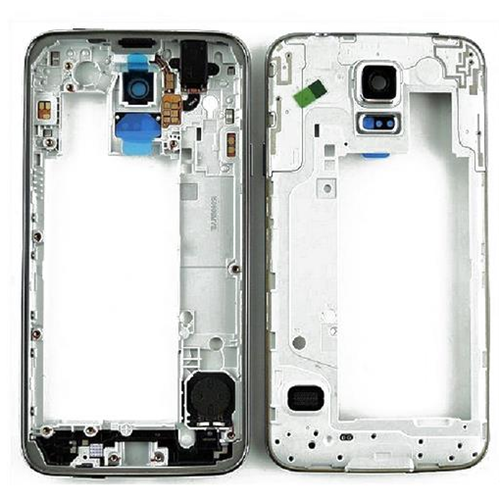 Middle frame nero con tasti fisici, speaker, jack audio.