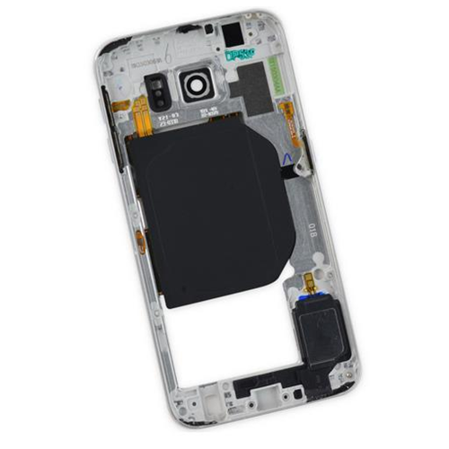Middle frame blu/nero con tasti fisici, speaker, vetrino fotocamera, antenna