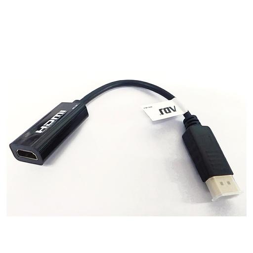 Cavo-Adattatore-ADJ-DisplayPort/HDMI-M-F,-0.15-m---Colore-Nero