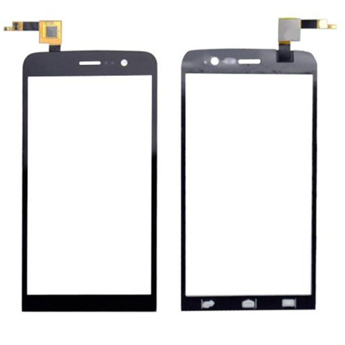 Touch screen con vetrino nero