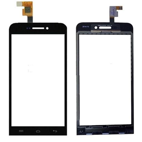 Touch screen con vetrino nero