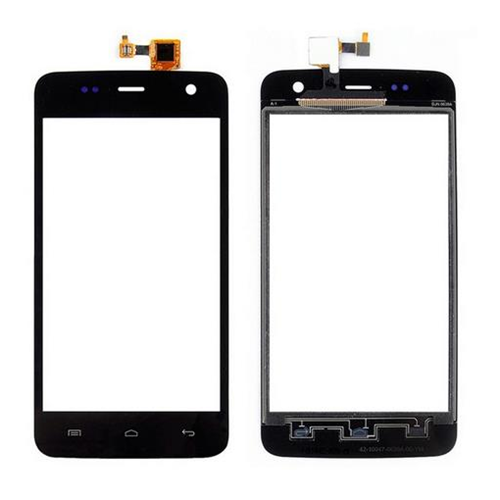 Touch screen con vetrino nero
