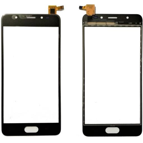 Touch screen con vetrino nero