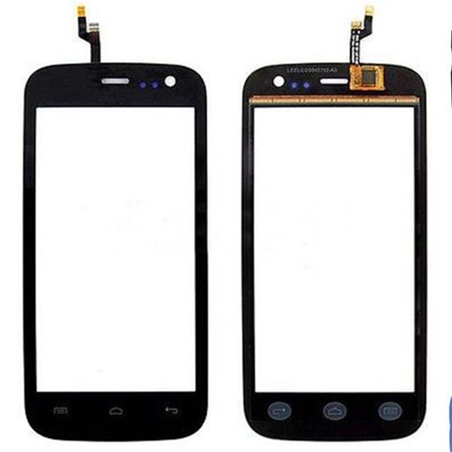 Touch screen con vetrino nero