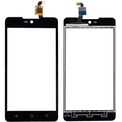 Touch screen con vetrino nero