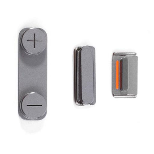 Set 3 Tastini laterali Argento per versione Nera