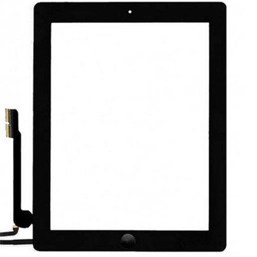 Touchscreen +tasto interno Nero (A++) compreso biadesivo