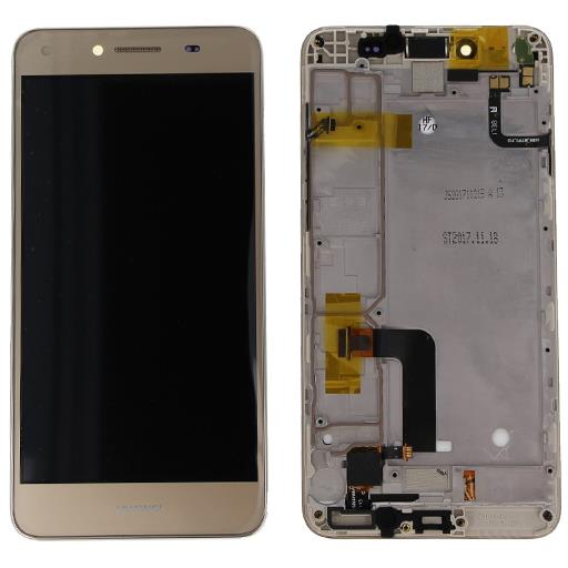 Display completo (touch+LCD) oro con frame senza batteria - SERVICE PACK