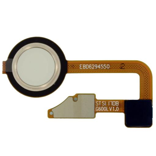 Tasto accensione con lettore impronte e flat bianco