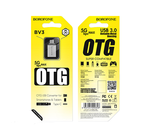 Adattatore type C OTG BV3 silver mod. BV3