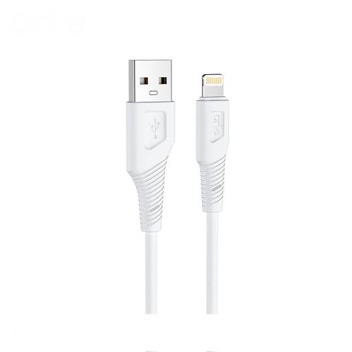 Cavo-dati/ricarica-lightning-bianco-1m-in-silicone-serie-Connect