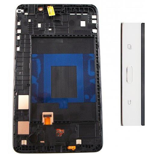 Display completo (touch+LCD) bianco con frame - SERVICE PACK
