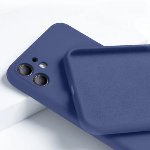 Cover silicone serie Silk Road (blu) per Apple iPhone 13 Mini
