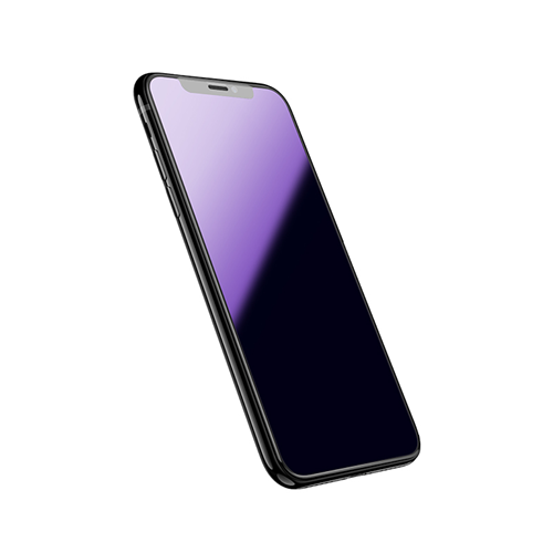 Vetro temperato 3D prot. vista A4 nero per iPhone XS Max