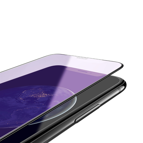 Vetro temperato 3D prot. vista A4 nero per iPhone XS Max