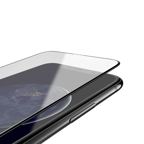 Vetro temperato Nano 3D A12 nero per iPhone XS Max