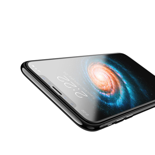 Vetro temperato Nano 3D A12 nero per iPhone XS Max