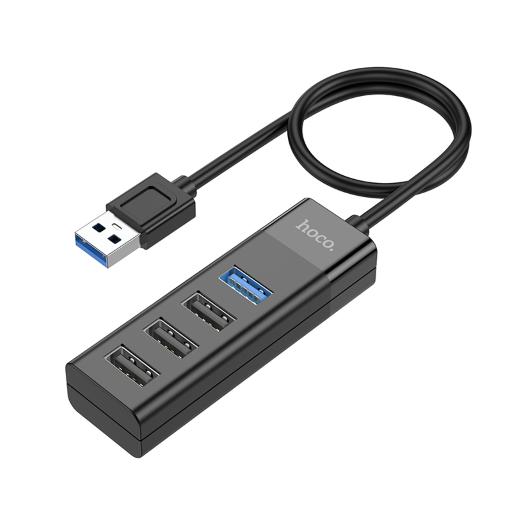 Hub USB to USB3.0+USB2.0*3 nero
