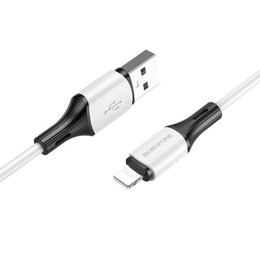 Cavo-dati/ricarica-BX79-bianco-1m-USB-A-to-Lightning