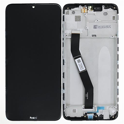 Display completo (touch+LCD) nero con frame SERVICE PACK