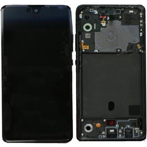 Display completo (touch+LCD) nero con frame SERVICE PACK