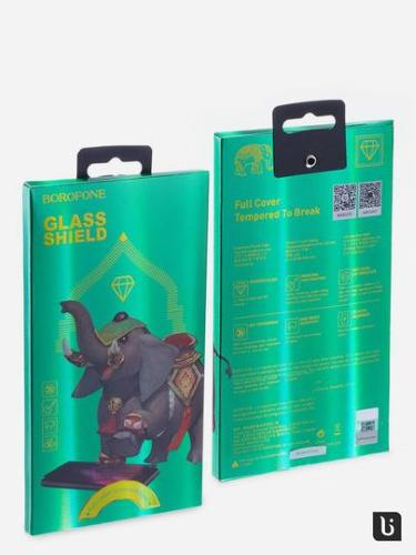 Vetro temperato 3D serie "Elephant" nero per iPhone 12 Pro Max