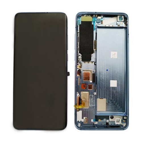 Display completo (touch+LCD) grigio con frame SERVICE PACK