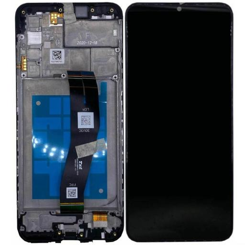 Display completo (touch+LCD) nero con frame SERVICE PACK