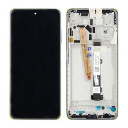 Display completo (touch+LCD) nero con frame SERVICE PACK