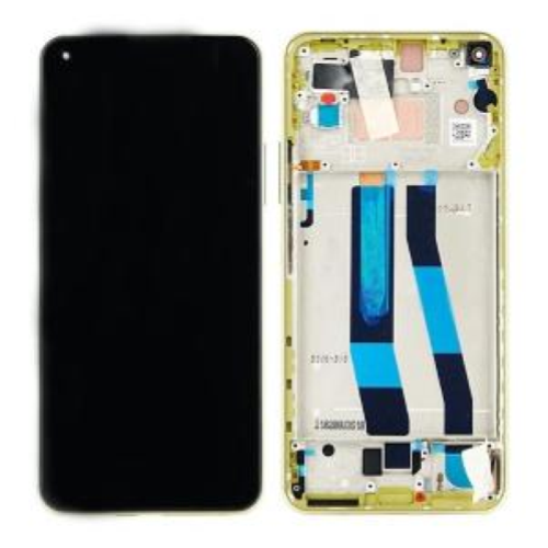 Display completo (touch+LCD) giallo con frame SERVICE PACK