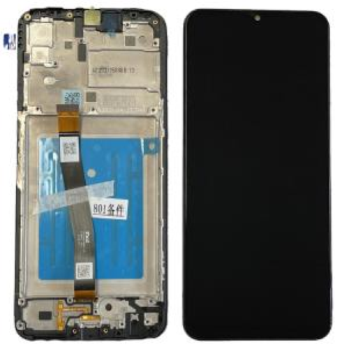 Display completo (touch+LCD) nero con frame SERVICE PACK