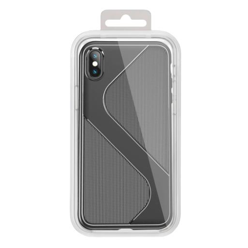 Cover TPU serie Curvy Lines (nera) per Apple iPhone 11 Pro Max