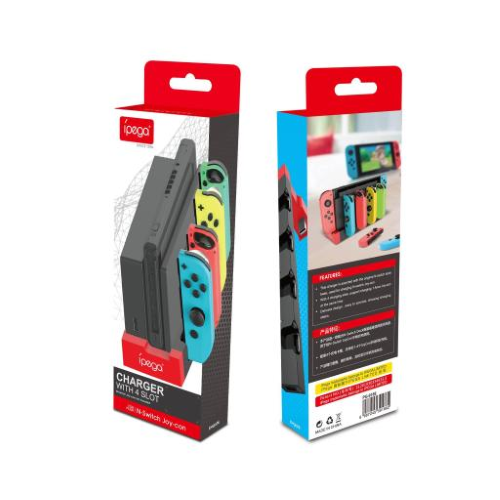 Stazione ricarica 4 slot PG-9186 per Nintendo Switch Joycon