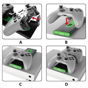 Stazione di ricarica 2 slot PG-XB003 per controller XBOX One
