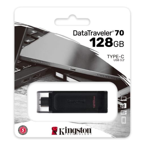 Pendrive Kingston DT70 128GB USB Type C 3.2