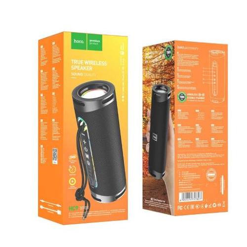 Speaker Bluetooth HC9 "Dazzling pulse" nero  BT 5.1 5W*2