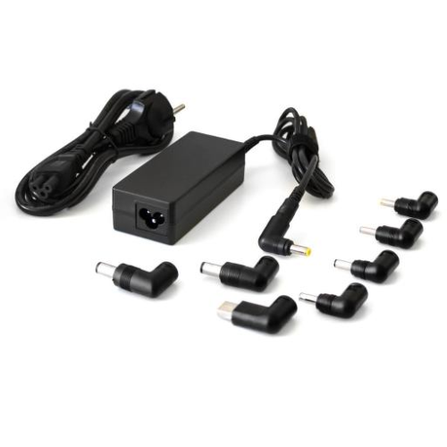 Alimentatore notebook universale Techmade 65W con 8 Tips