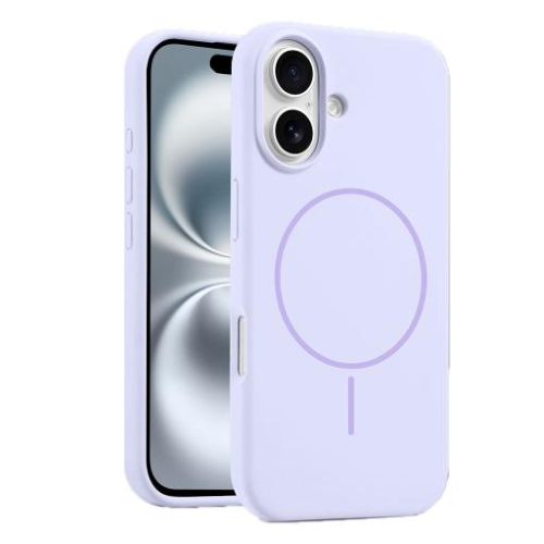 Cover silicone serie MAGSILK per iPhone 15 Pro Max Lilla