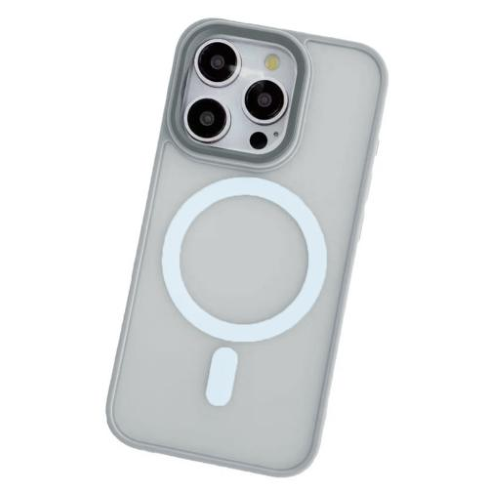 Cover in TPU serie MAGMATTE per iPhone 16 Pro Grigio