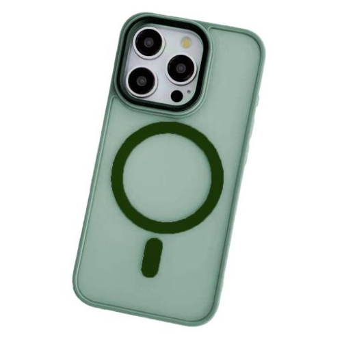 Cover in TPU serie MAGMATTE per iPhone 16 Verde