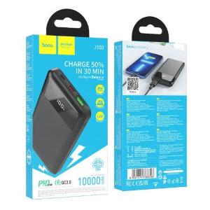 Power bank J102 "Cool figure" PD20W+QC3.0 nero 10000 mAh