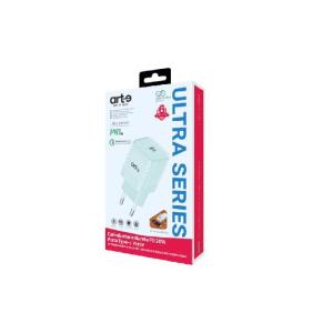 Bundle Alimentatore PD20W + Cavo Type-c Type-c in Nylon 60w - Verde