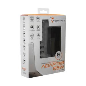 Alimentatore notebook universale Techmade 65W con 8 Tips