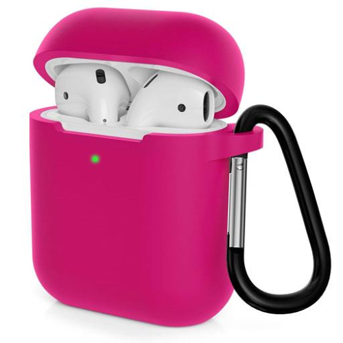 Cover case  per AirPods 1 | 2 in silicone Fucsia