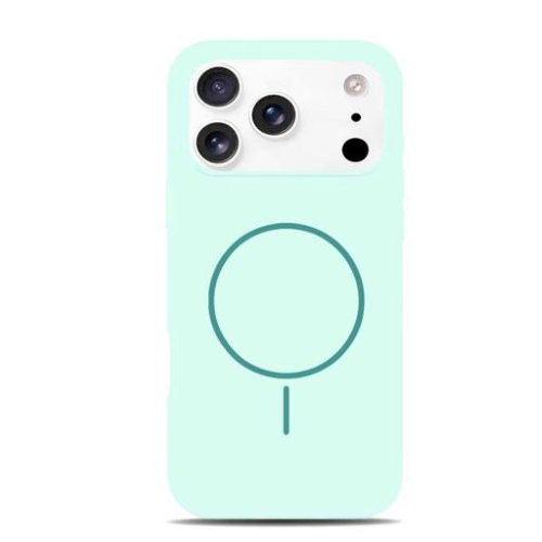 Cover silicone serie MAGSILK per iPhone 17  Mint Green